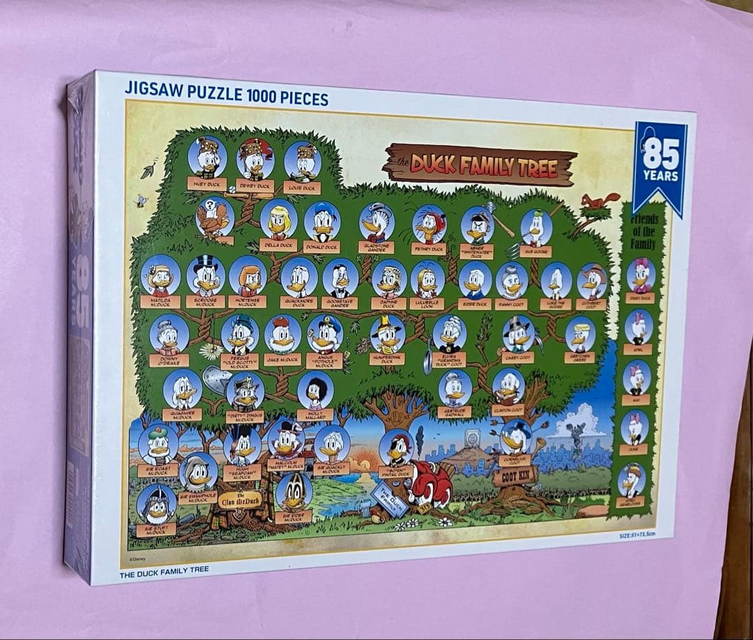 ジグソーパズル『THE DUCK FAMILY TREE』ドナルドダック