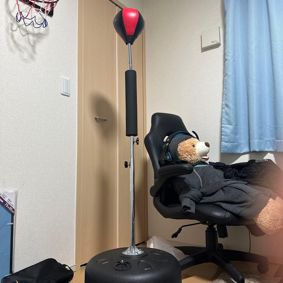 パンチングボール 赤・黒