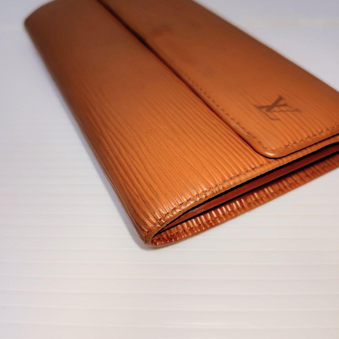 ルイヴィトン M63578 エピ 二つ折り 長財布 ウォレット ブラウン系