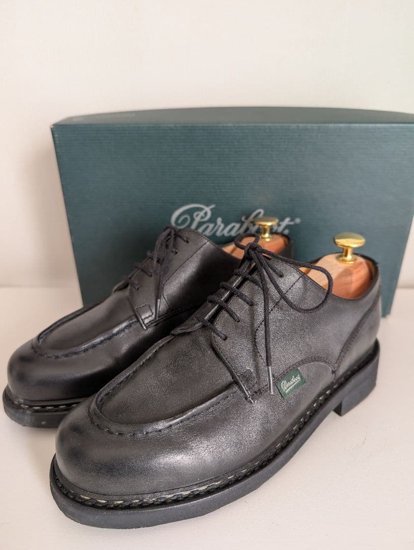 【美品】パラブーツ　シャンボード　ブラック　5.5サイズ シューツリー付き