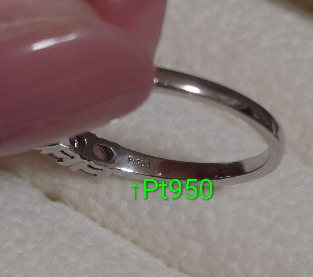 ネココネコ☆【Xmas︎!お値下げ】シルキーサファイア プラチナ リング