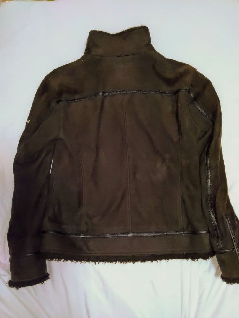 希少　バーバリー　Burberry　革　ジャケット　ブラウン