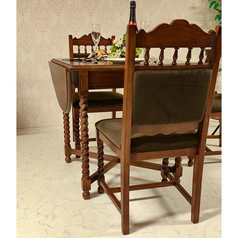 ダイニングテーブル 英国調　クラシック家具 伸長式　バタフライテーブル