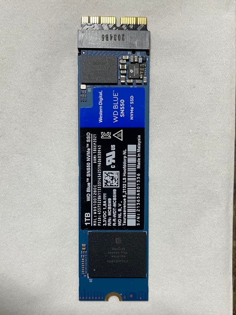 内蔵型SSD WD Blue SSD 1TB M.2 MacBook 2013 - 2015