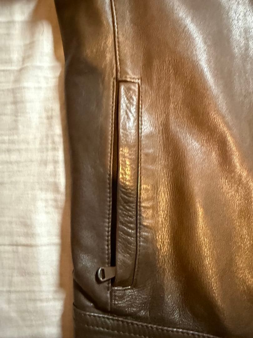 EMMETI ダークブラウン レザージャケット