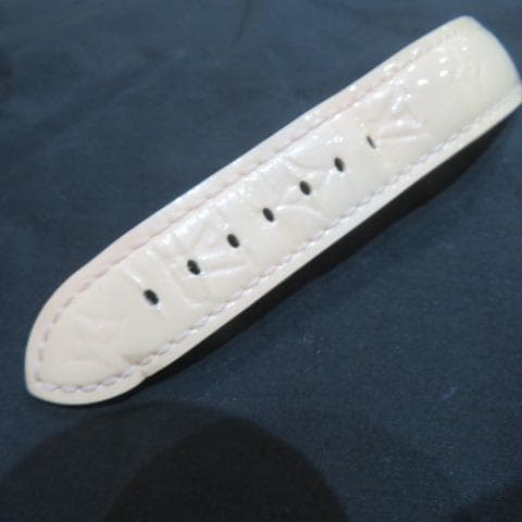 ルイヴィトン タンブール用モノグラムヴェルニバンド淡いピンク/純正SSバックル