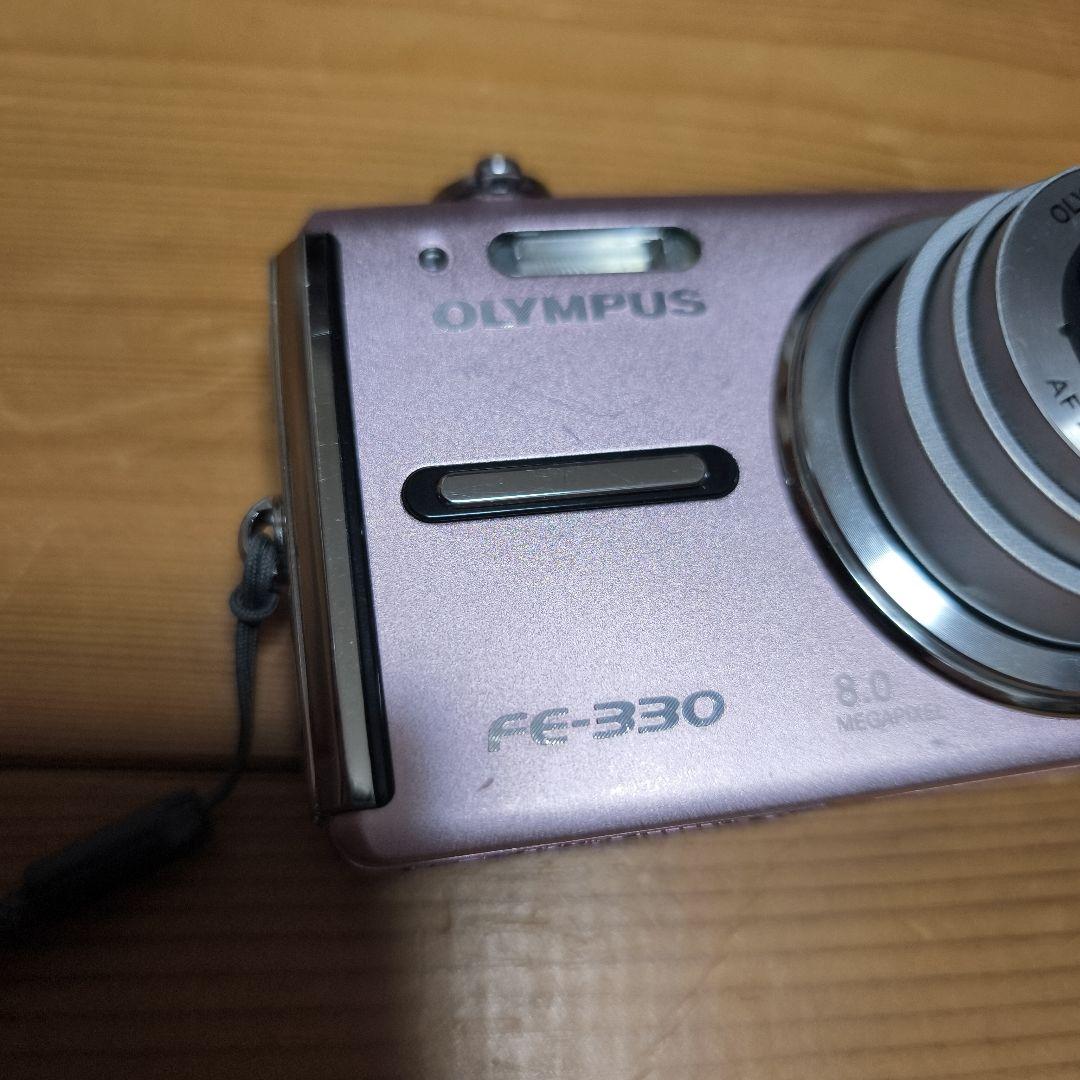 OLYMPUS FE-330 デジタルカメラ　ピンク　オールドコンデジ