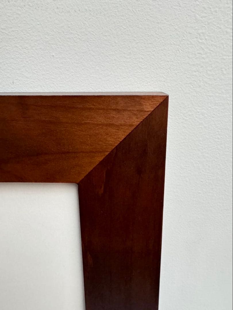 【在庫25】額 額縁 木製 焦茶 ダークブラウン 大きいサイズ アート 写真