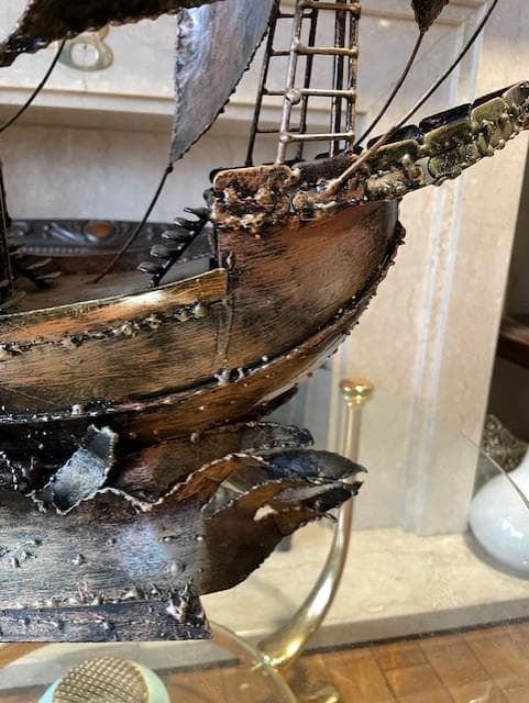 金属製 船の模型