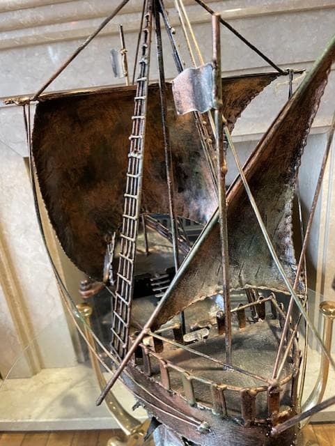 金属製 船の模型