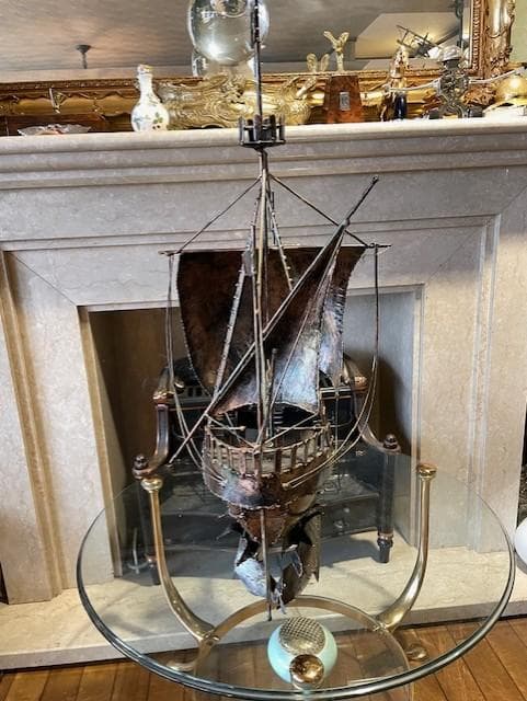 金属製 船の模型