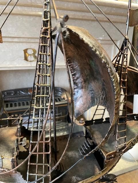 金属製 船の模型