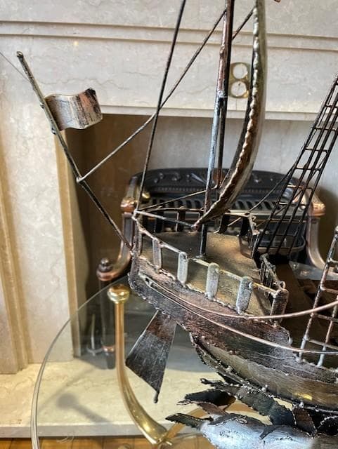 金属製 船の模型