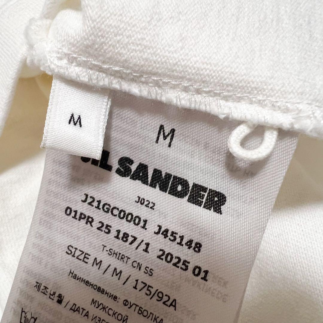 JIL SANDER ジルサンダー　半袖　Tシャツ　ホワイト　ロゴ