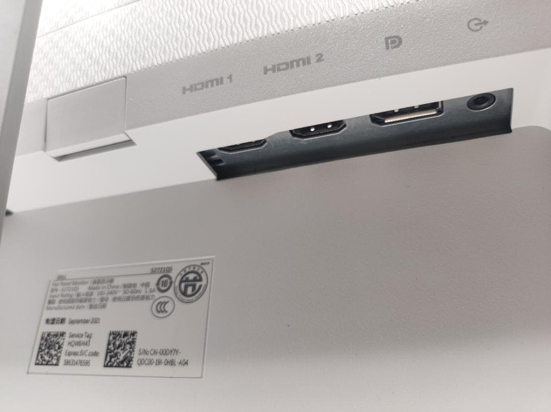 ★4K 27インチ モニター★DELL S2721QS スピーカー付き　164