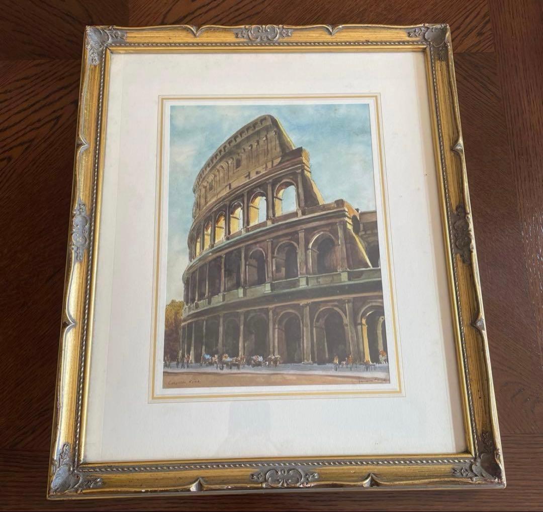 まとめ売り 11点 油彩画 街の風景 R.I. サイン入り