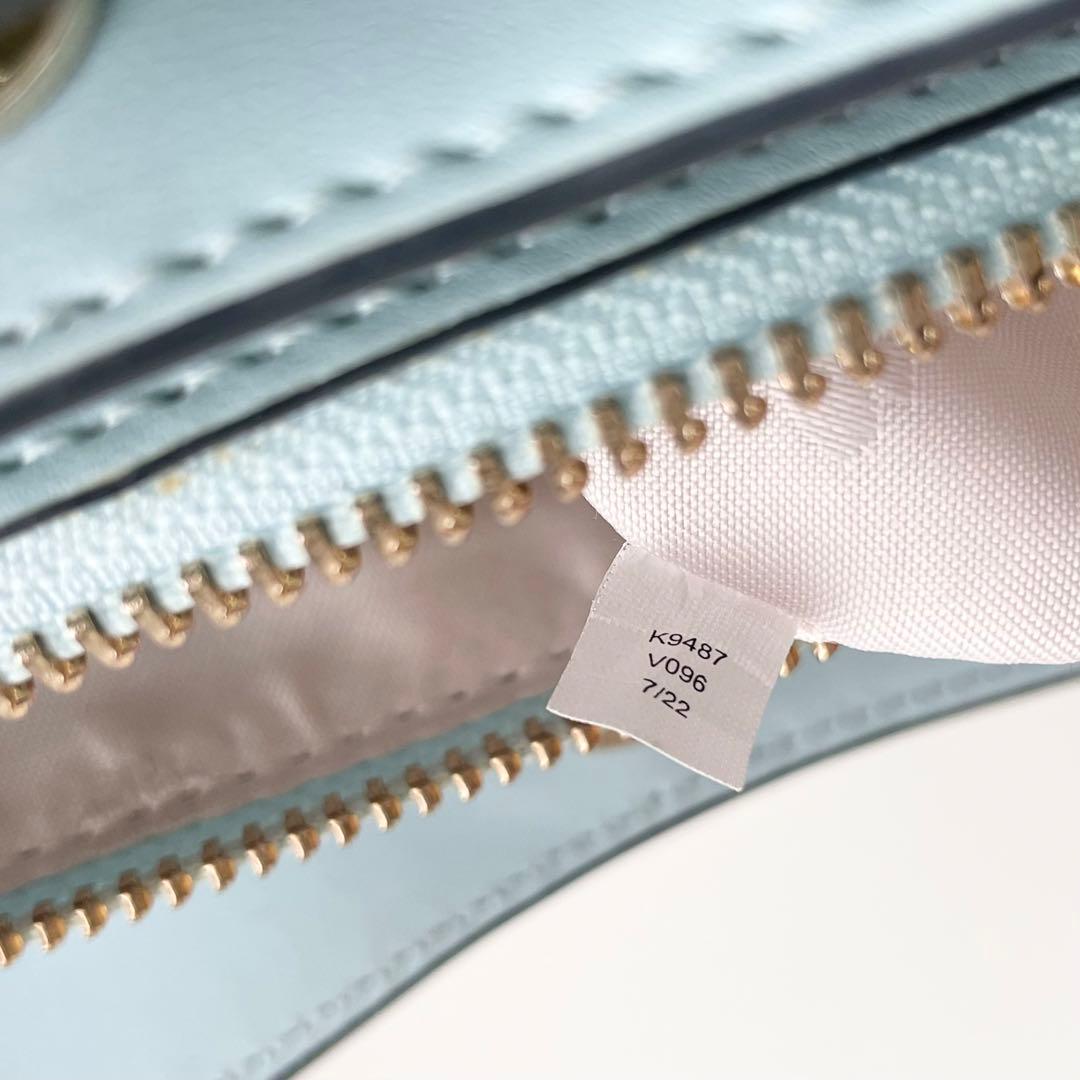 ケイトスペード ハンドバッグ ダンプリング 2way サッチェル 水色 ほぼ新品