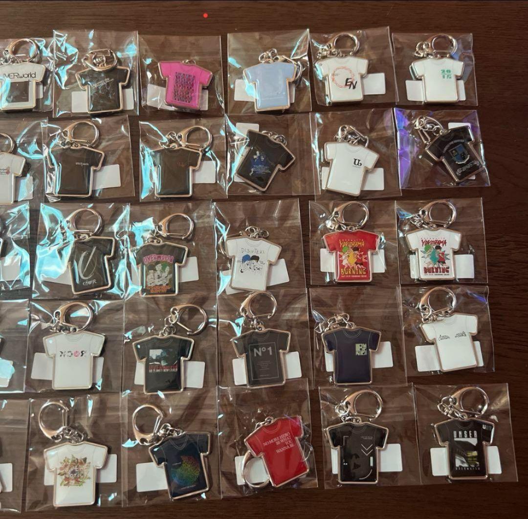 UVERworld Tシャツ型キーホルダー 全40種類コンプリートセット
