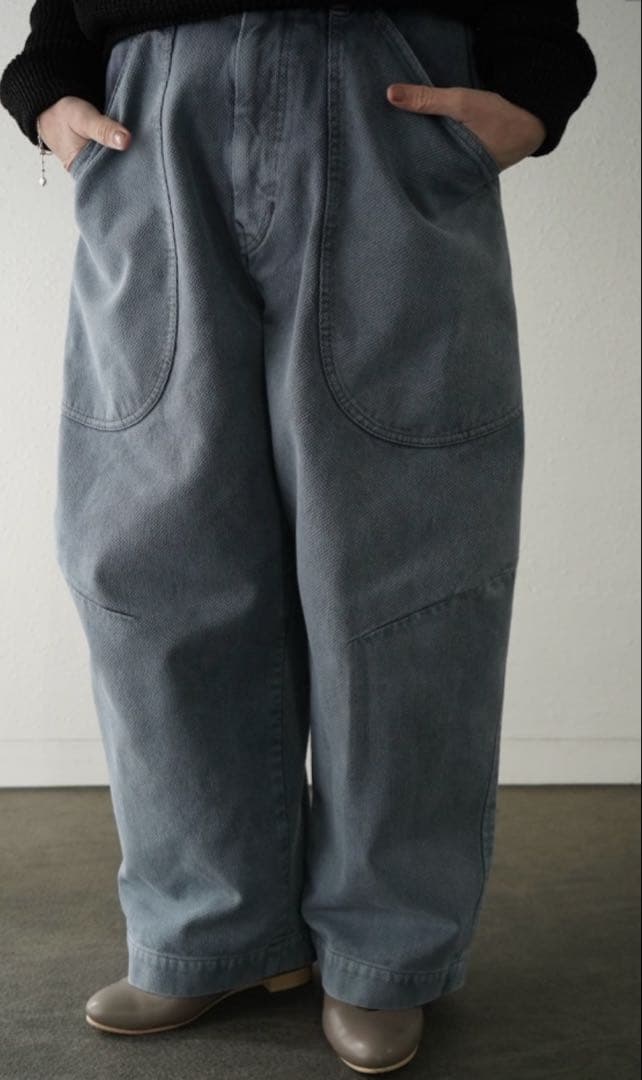 FACTORY 綿刺子織　ミリタリーポケットパンツ