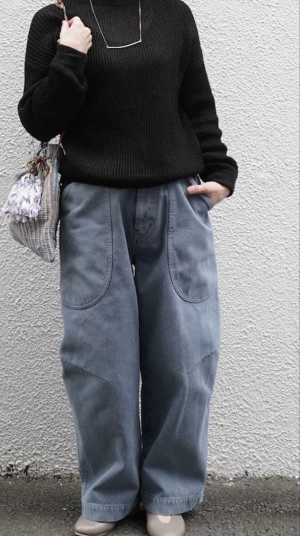 FACTORY 綿刺子織　ミリタリーポケットパンツ