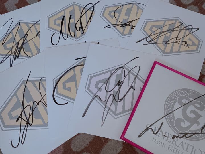 GENERATIONS 直筆サイン セット