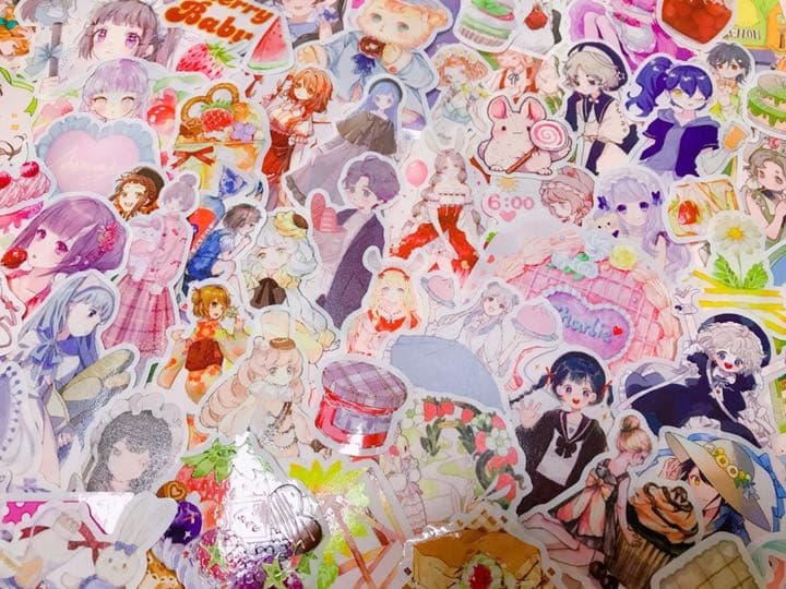 可愛いい❤️❤️人物マステフレークシール( ⸝⸝•ᴗ•⸝⸝ )151