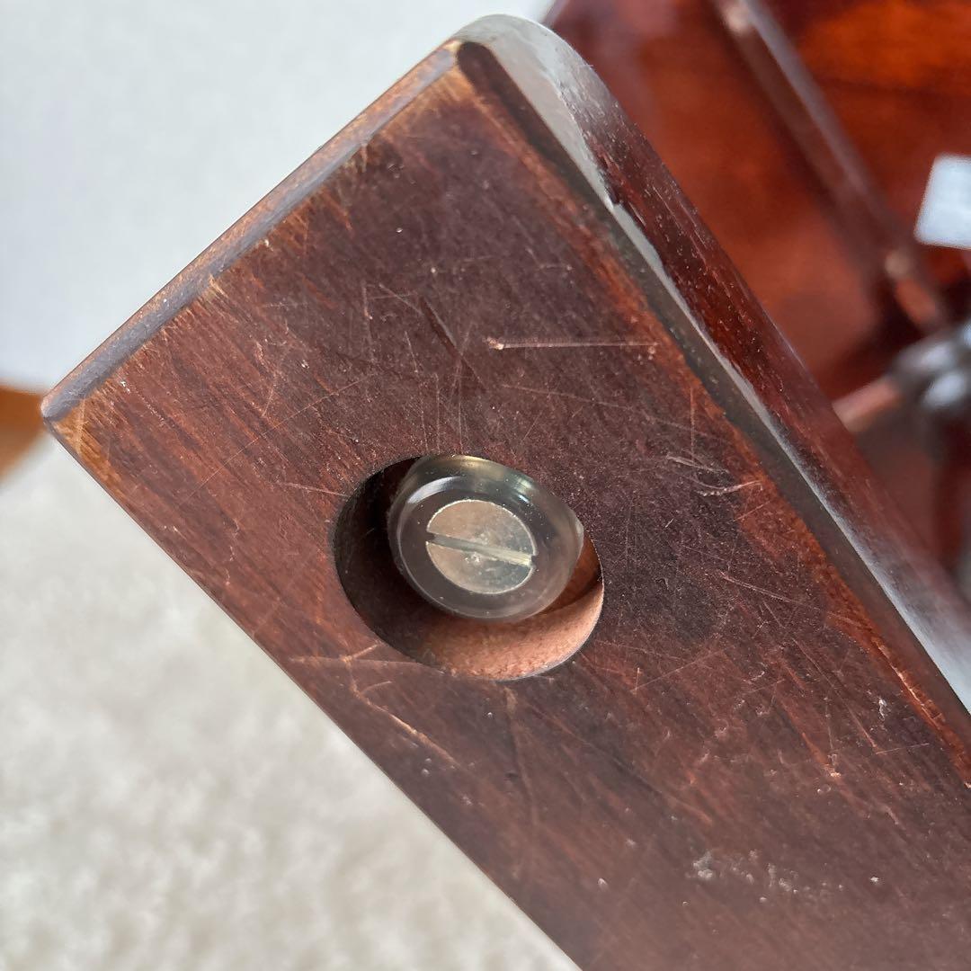 高級】クリエイトファニチャー 北海 カバ材 天然木 丸テーブル 民芸家具