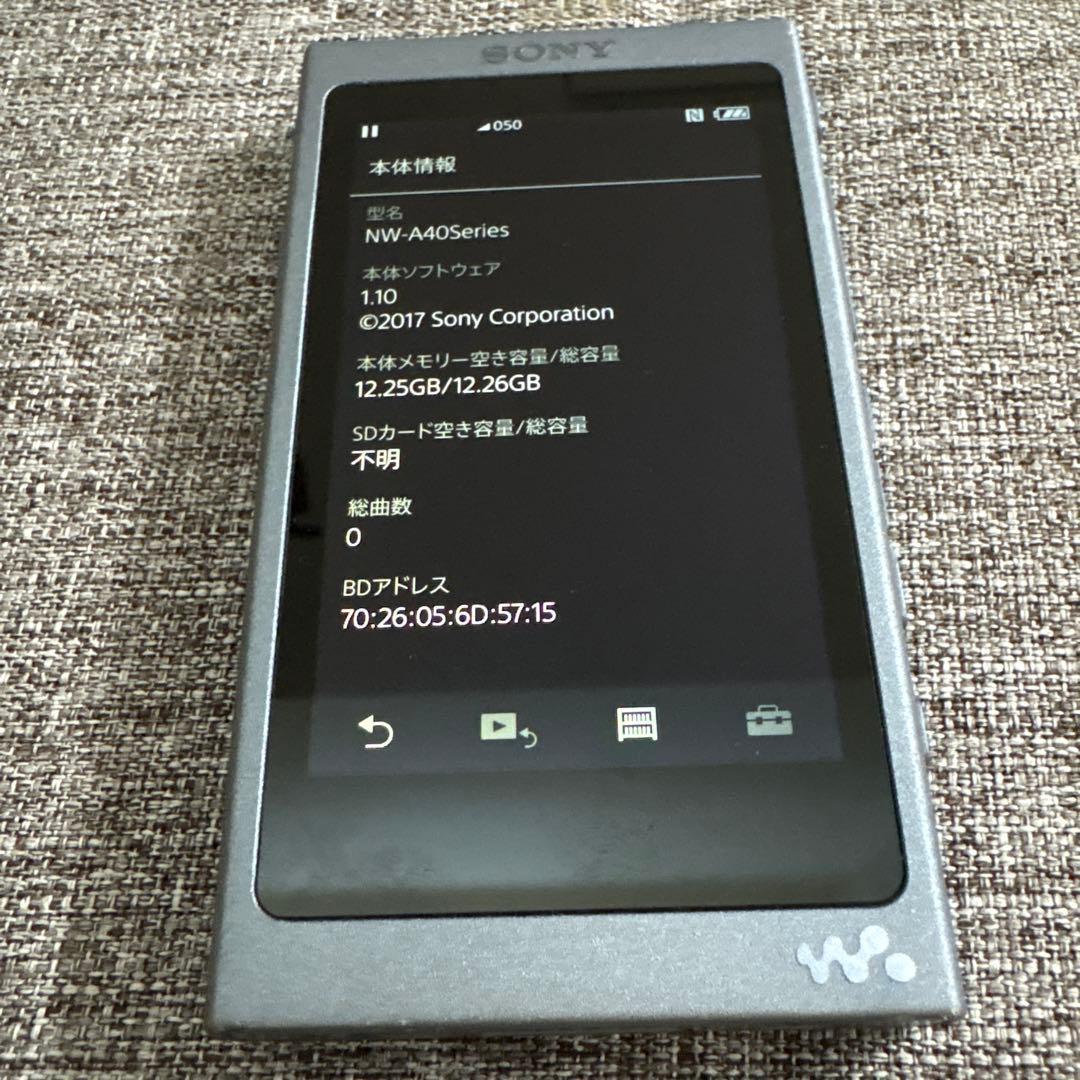 【中古・動作確認済み】SONY NW-A45 ウォークマン