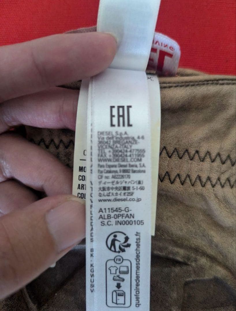 DIESEL グレン期最新モデル 未使用美品 シープレザー手袋 グローブ