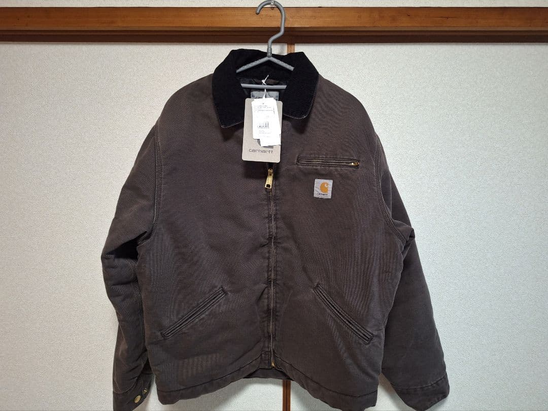 h*6様 Carhartt OG Detroit Jacket S タバコ/ブラ