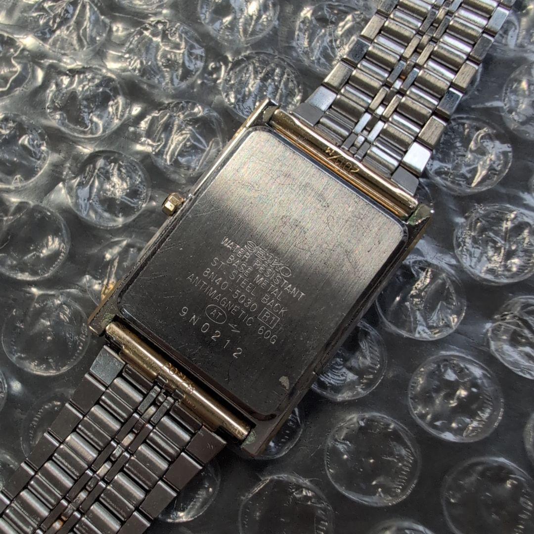 SEIKO セイコー DOLCEドルチェ8N40レクタンゴ　メンズクォーツ腕時計