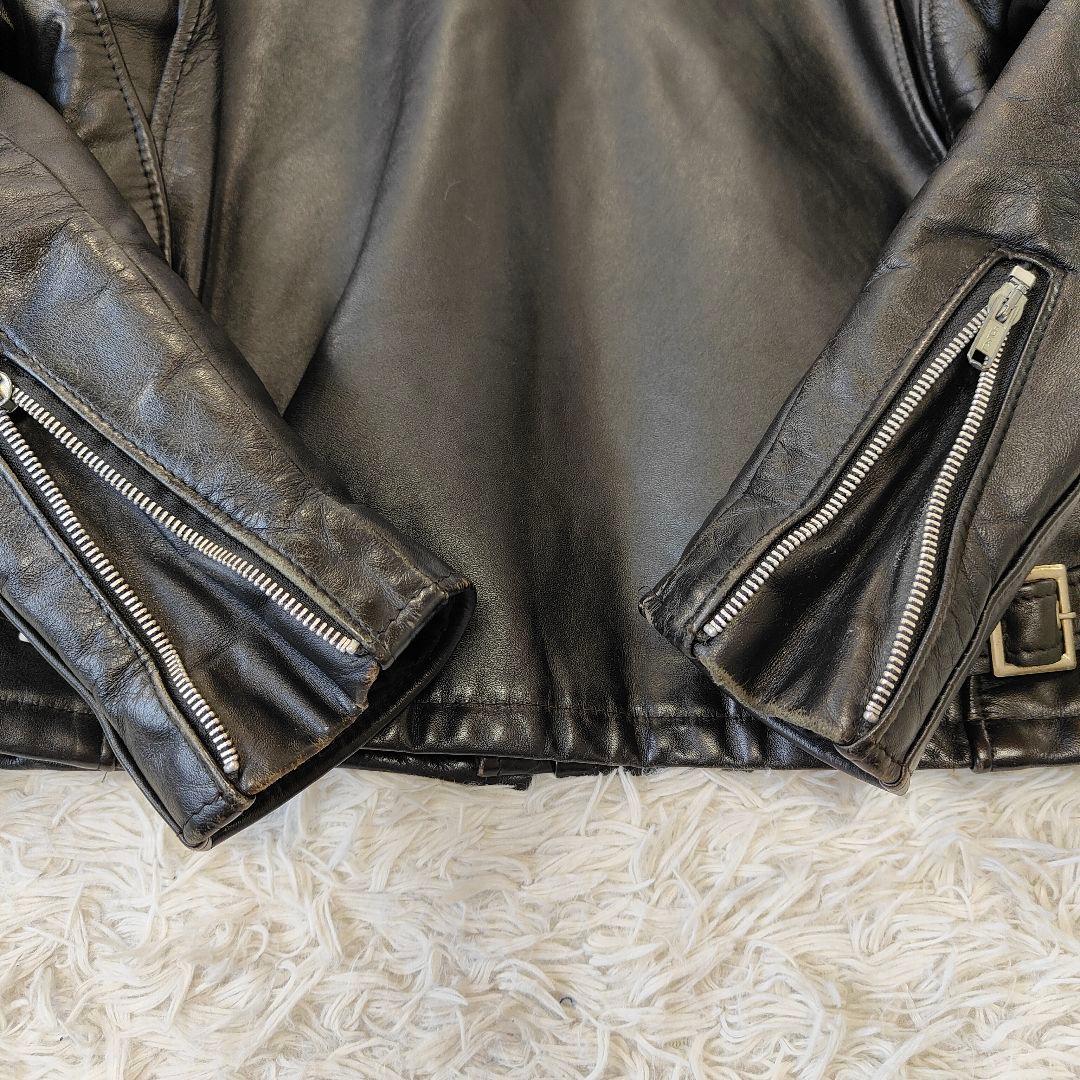 良品 Schott ライダースジャケット 641Q キルティング サイズ38