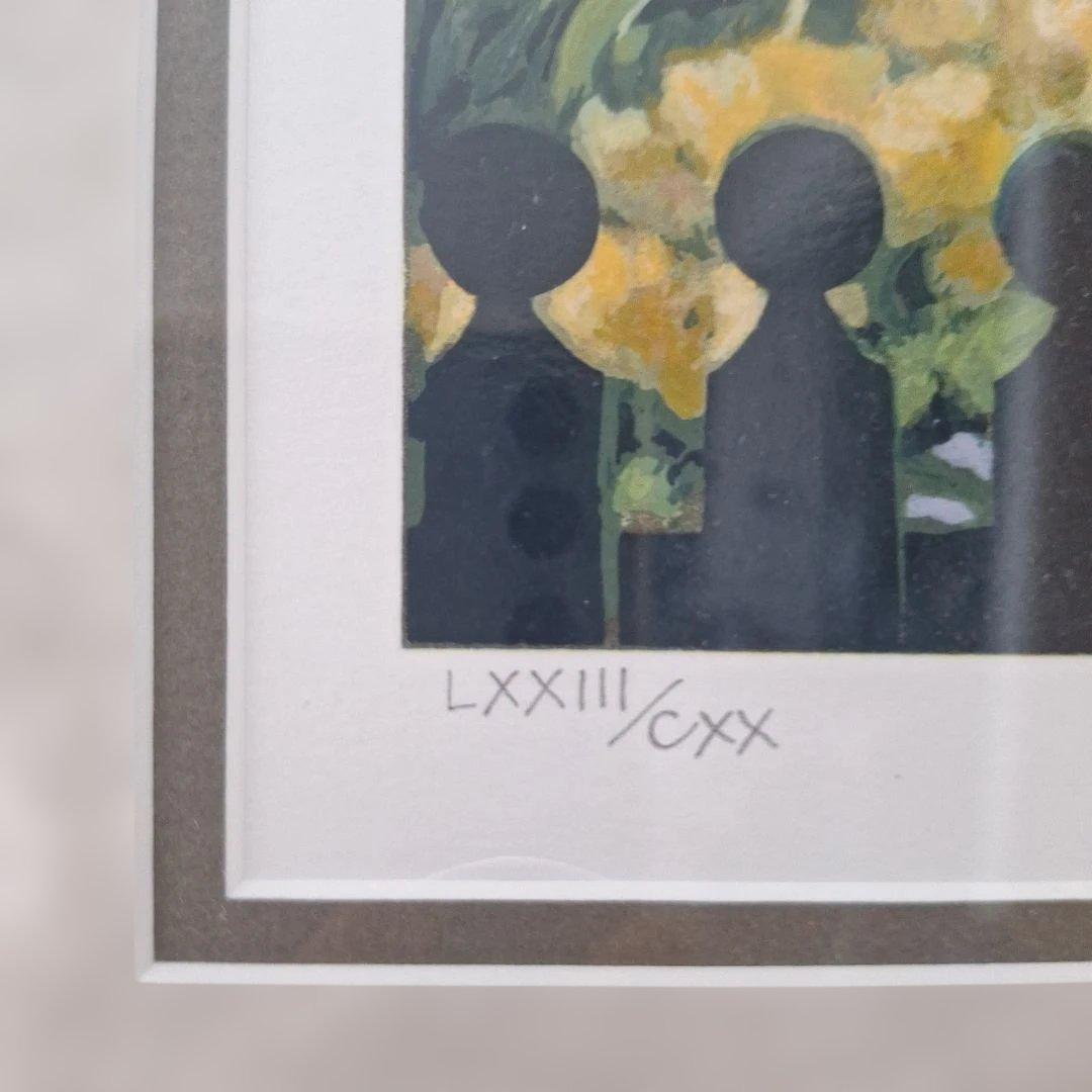 笹倉鉄平、シルクスクリーン『ヘルフスト』額付き、 「保証書」付き！