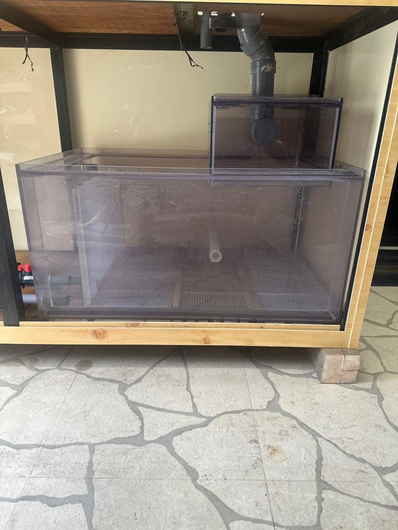 [引き取り限定] 大型水槽 木製キャビネット セット