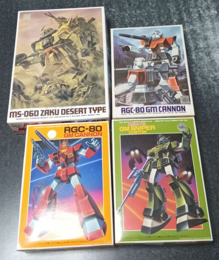 MSV　4点セット　ザクデザートタイプ　ジムキャノン　ジムスナイパーカスタム