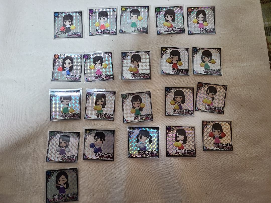 【齋藤飛鳥サイン入り】シール＆他の出演メンバーのシール(サイン無し)