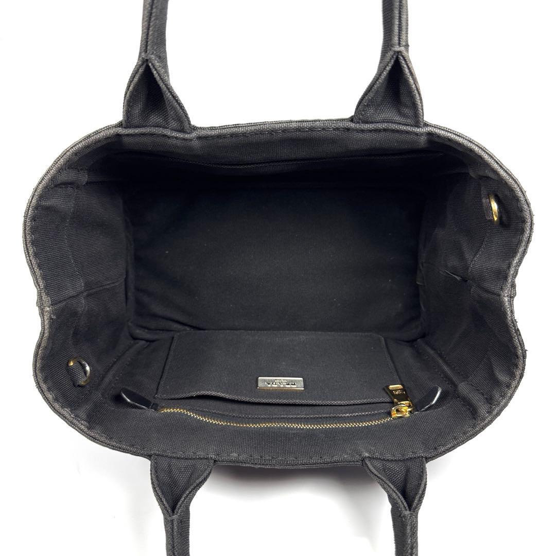 PRADA カナパ S 2way ショルダー付 黒 ハンドバッグ