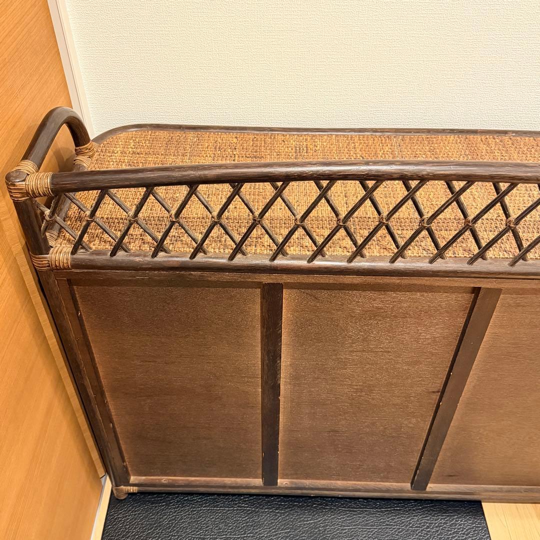 希少✨ヴィンテージラタン　籐家具 チェスト　4段10杯　引き出し タンス　ラタン