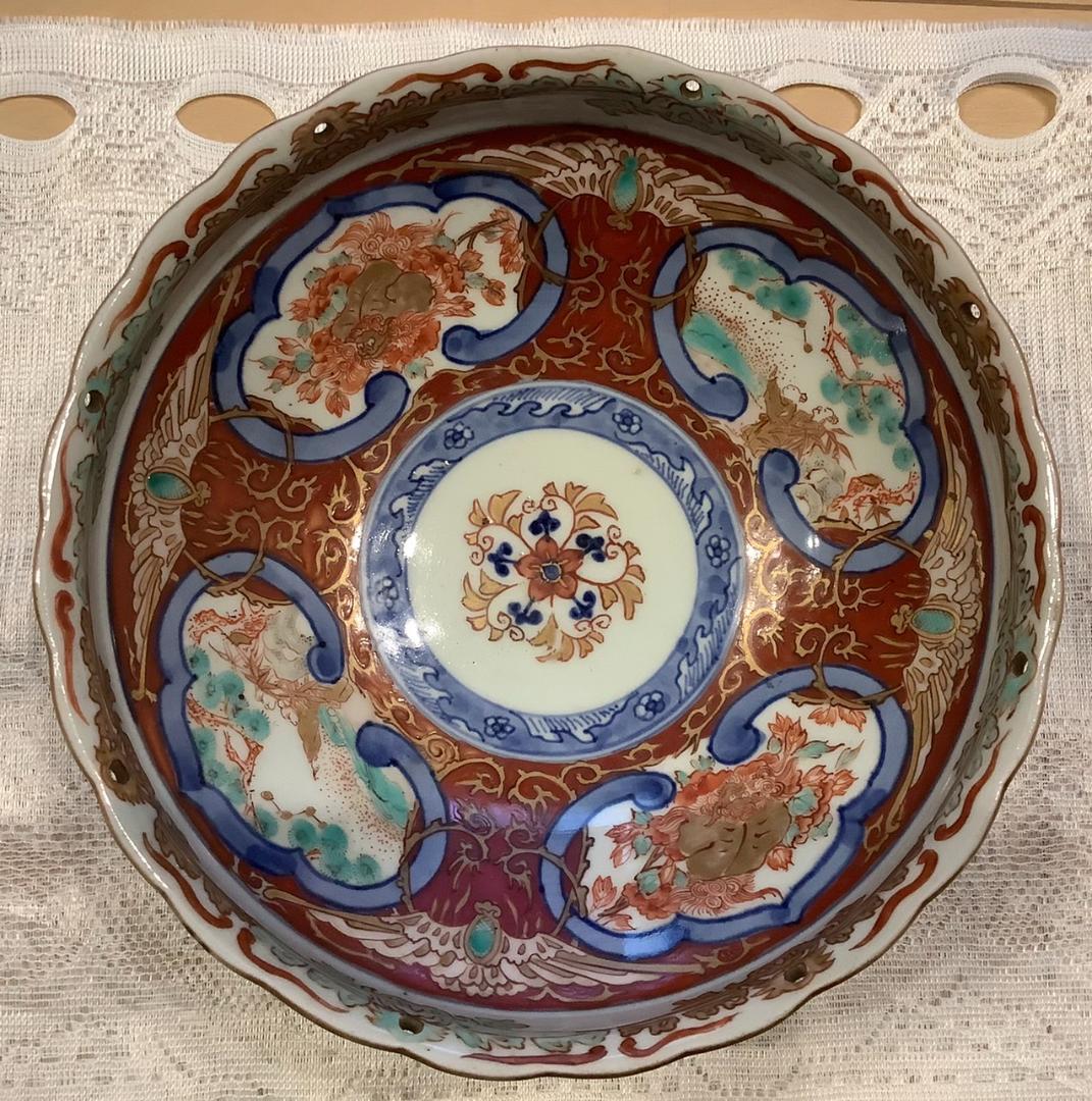 【古伊万里】鉢　金襴手　渦福　アンティーク