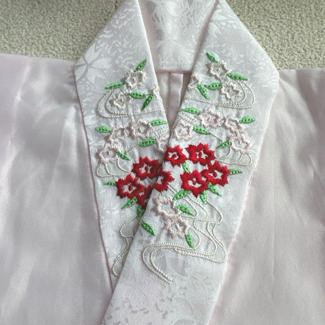 【七五三 3歳 女の子】京都花ひめ 8点フルセット 被布疋田柄 赤白ピンク