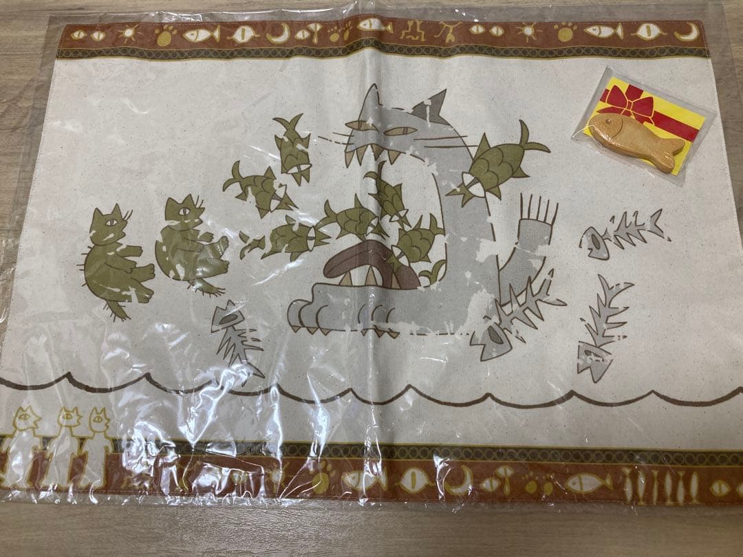 猫の恩返し　ランチョンマット　お魚クッキー　箸置き　2点セット　完売品