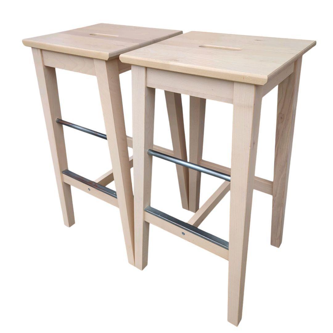 【美品】2脚 IKEA NILSOLLE カウンターチェア バーチ 74 cm