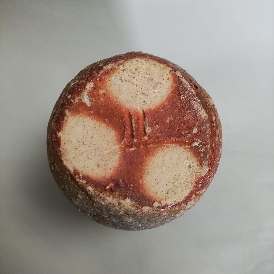 岡見周二　掛花生　花入　花瓶　信楽　自然釉