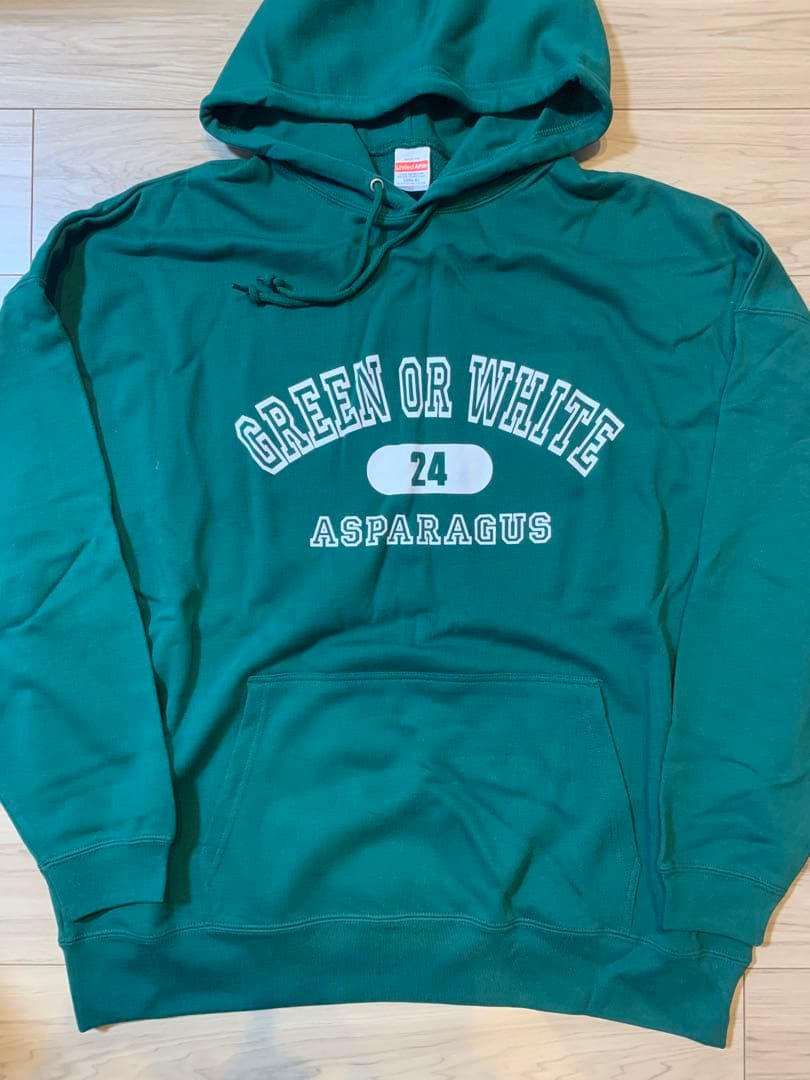 ASPARAGUS パーカー（フーディ） XL 緑色