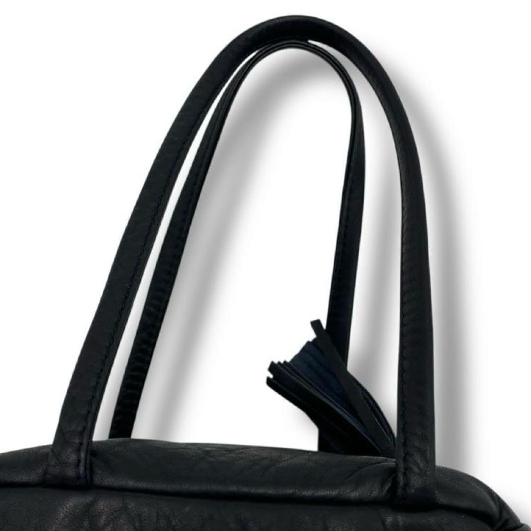 美品 Danser ダンサー カレバッグ バッグ レザー S キューブ ブラック