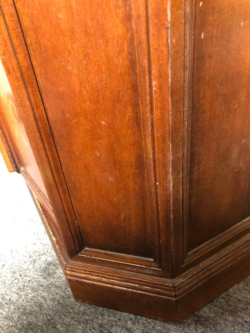 ヨーロピアン　イタリア　チェスト　ロココ調　アンティーク調　花台　木性　茶色