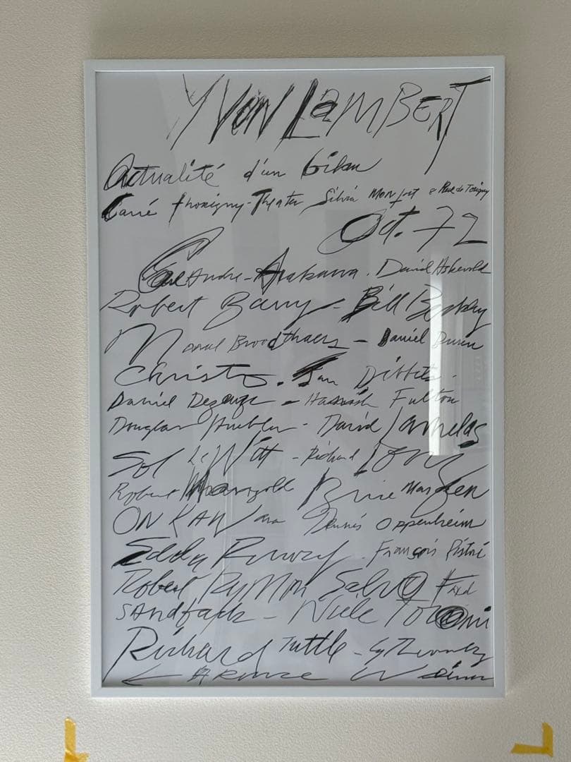 Cy Twombly: print 1972 ポスター　サイトゥオンブリー額装