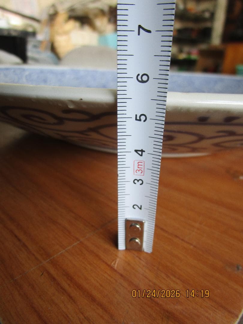 古伊万里　蛸唐草　大皿　裏銘あり　江戸期保証　無傷と思います　1枚