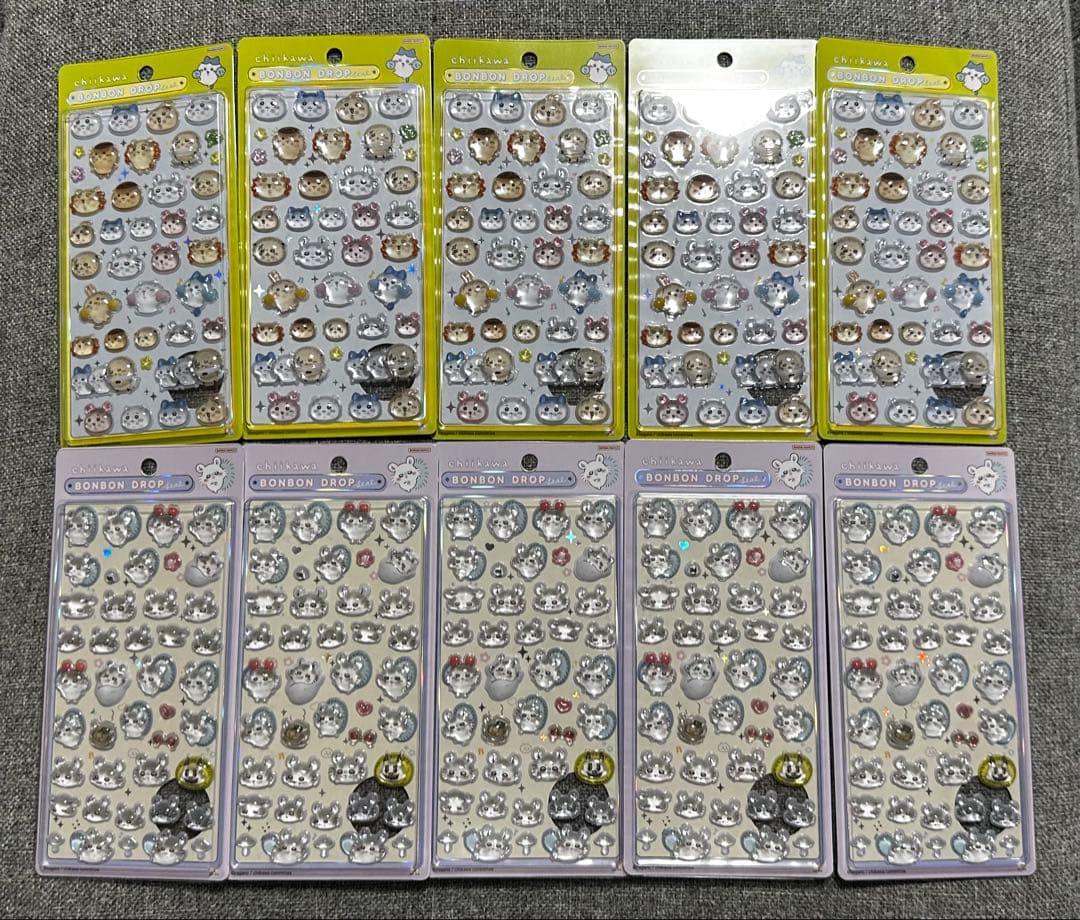 正規品　ちいかわ　モモンガ　みんな　ニコニコ　ボンボンドロップシール　まとめ売り