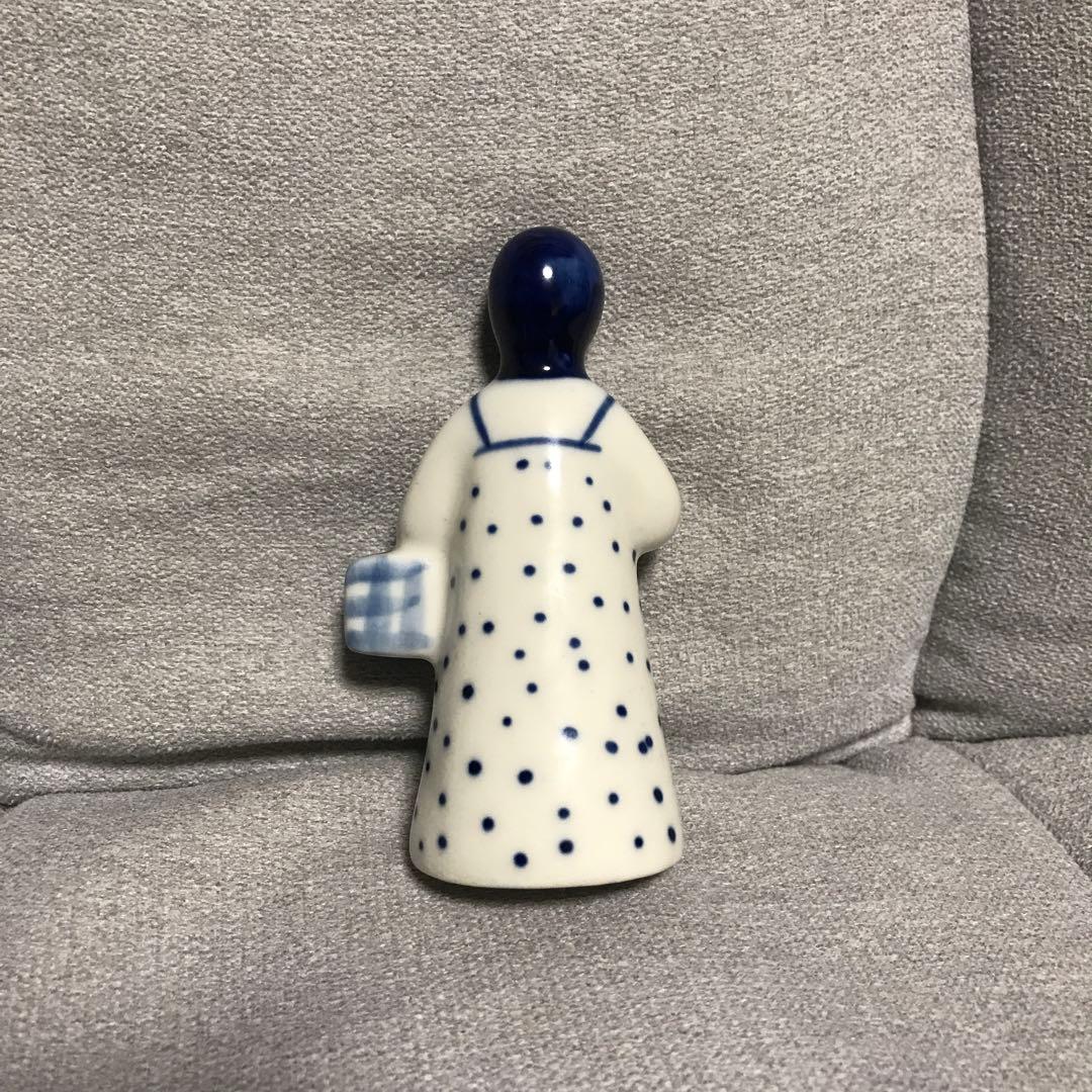 旧ソ連時代 Vintage Gzhel グジェリ 陶磁器 人形